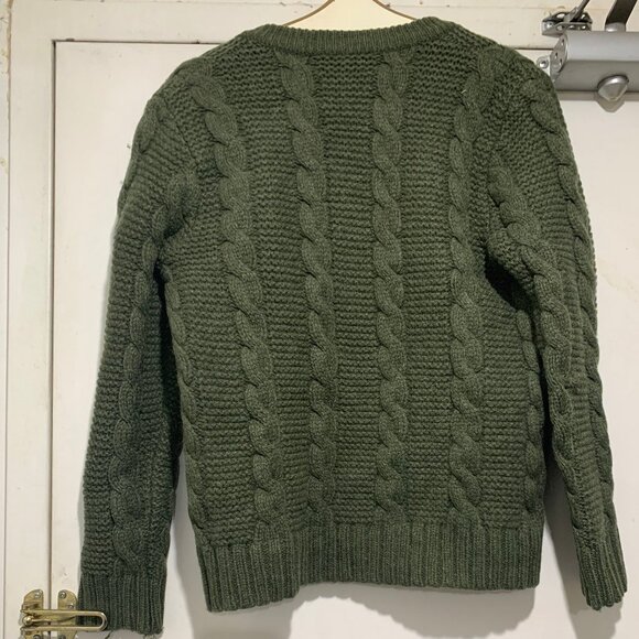VINTAGE HEAVYWEIGHT CABLE KNIT SWEATER CARDIGANS SIZE M - Picture 9 of 12